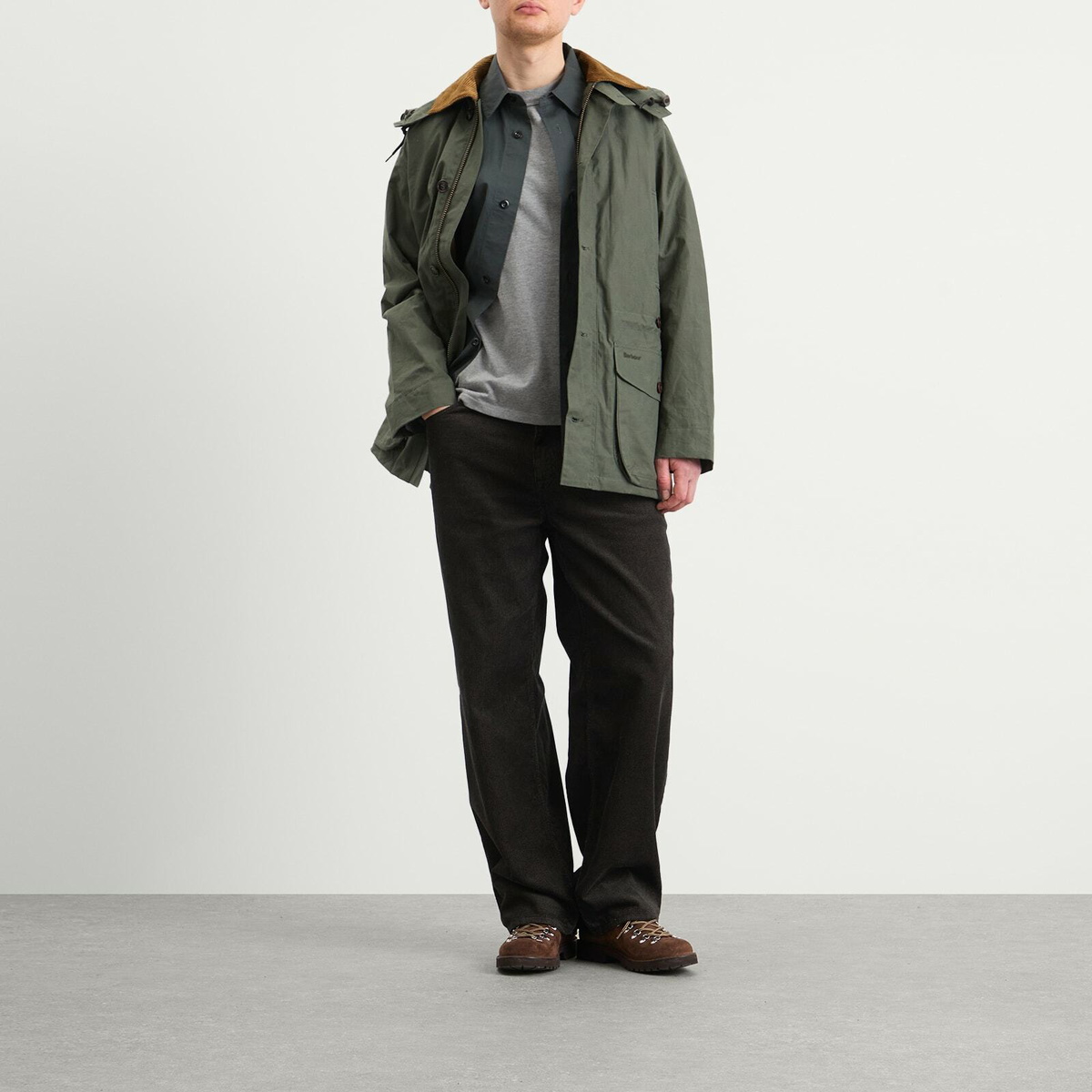 Barbour Men's Heritage+ Endurance Casual Jacket in Green Barbour
