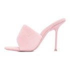 Alexander Wang Pink Velour Sienna Mules