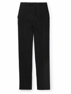 SAINT LAURENT - Slim-Fit Faille Trousers - Black