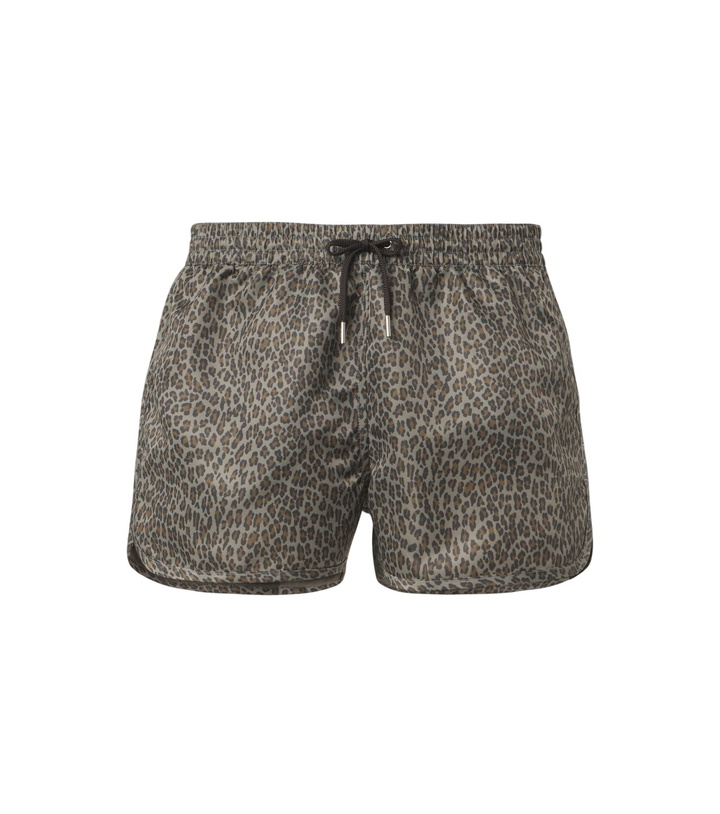 Photo: CDLP Leopard-print satin twill swim trunks
