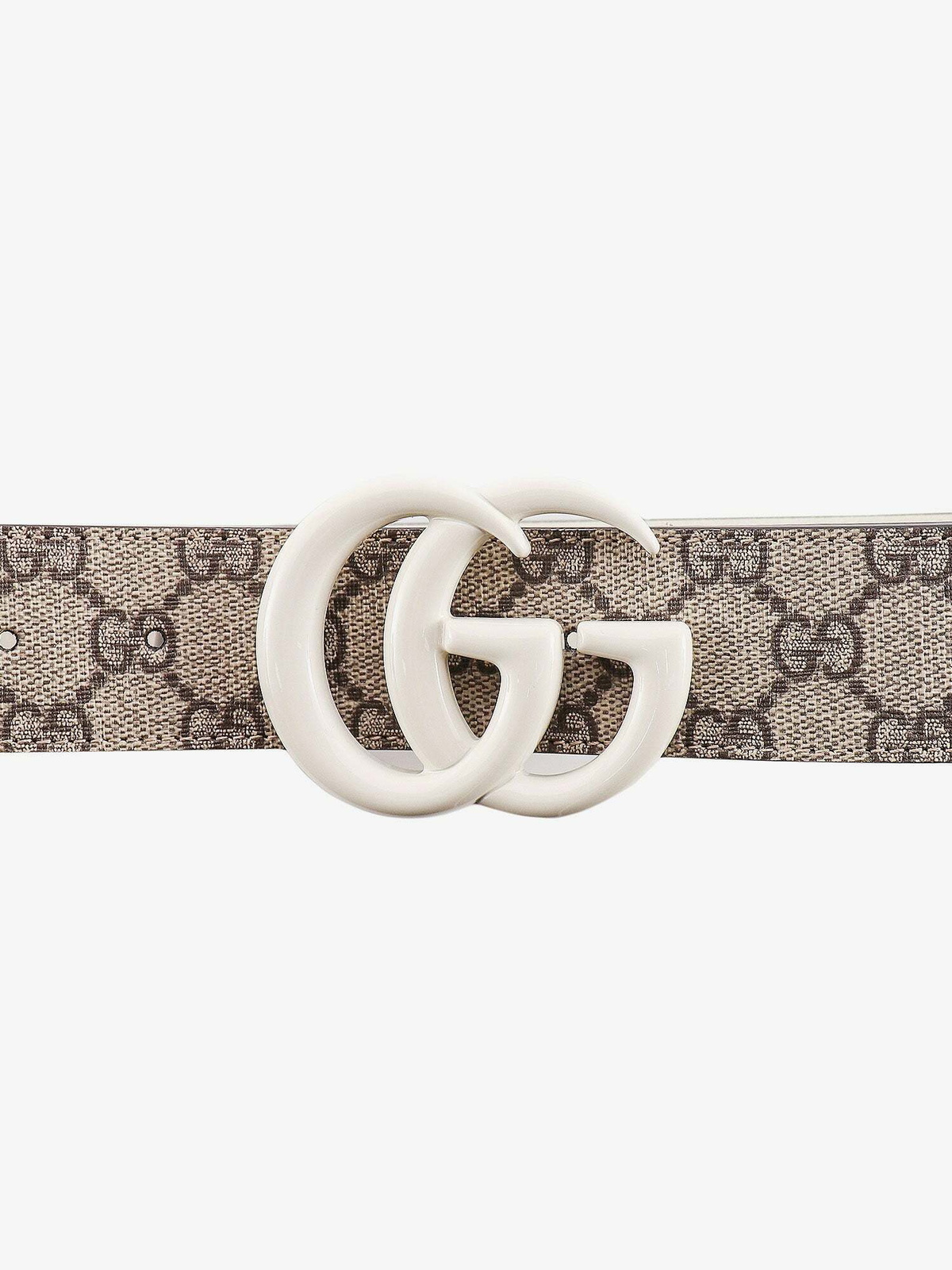 【GUCCI】 beige leather belt （関税送料込） Gucci Interlocking G leather belt Gucci