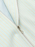 Small Talk - Striped Cotton Jacket - Green