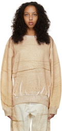 Bianca Saunders Beige Knit Where Sweatshirt