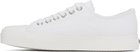 Moschino White Canvas Sneakers
