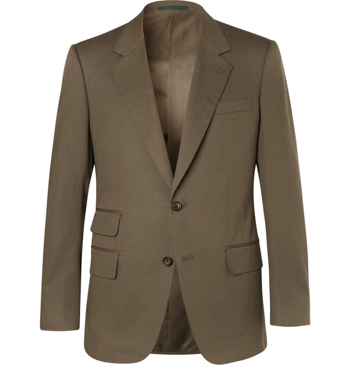 Photo: Kingsman - Eggsy's Olive Stretch-Cotton Twill Suit Jacket - Green