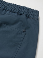 NN07 - Tristan BCI Cotton-Blend Drawstring Trousers - Blue