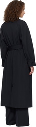 A.P.C. Navy Belted Trench Coat