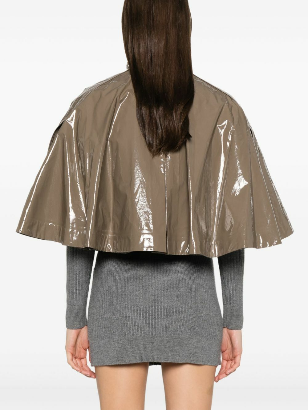 Chloé Lacquered Cotton Cape Chloe Chloé Lacquered Cotton Cape Chloe