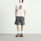 Pas Normal Studios Men's Off-Race Cotton Tech T-Shirt in Off White