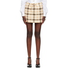 Vivienne Westwood Tan Cheerleader Miniskirt