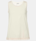 'S Max Mara Ruffled cotton jersey tank top