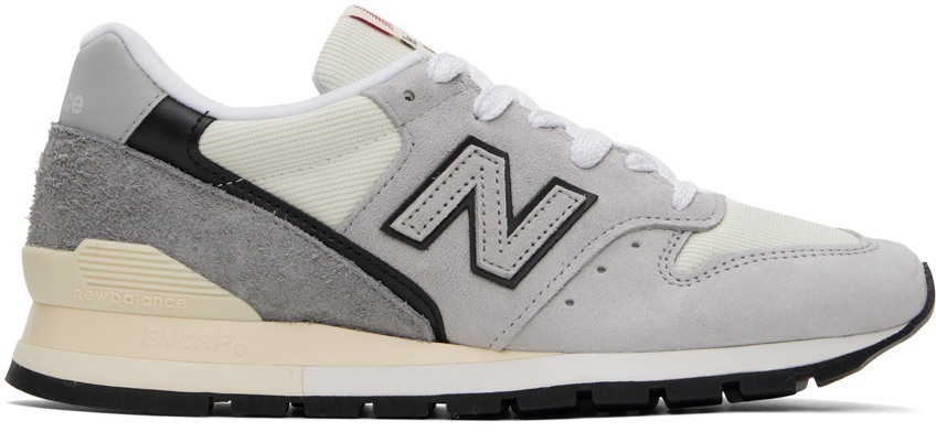 Photo: New Balance Gray Made In Usa 996 Sneakers