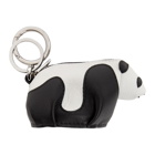 Loewe Black and White Panda Charm Keychain