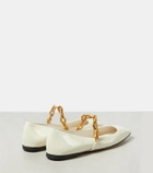 Jimmy Choo Diamond Tilda patent leather ballet flats