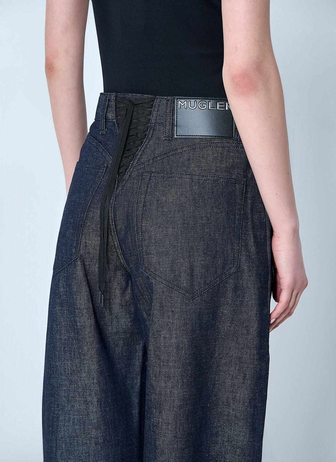 Mugler Ballon Denim Pants