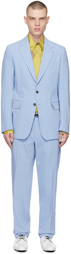 Photo: Dries Van Noten Blue Two-Button Suit