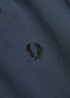 Fred Perry Logo-embroidered Piqué Cotton Shirt Navy