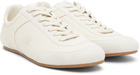Burberry Beige Leather Knight Runner Sneakers​