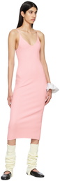 Live the Process Pink Pillar Midi Dress