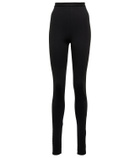 David Koma Mesh-paneled leggings