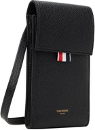 Thom Browne Black Strap Phone Holder Pouch