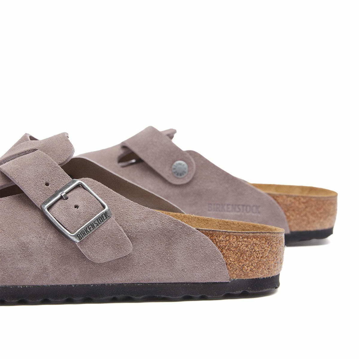 Birkenstock Boston Clog - Faded Purple Suede