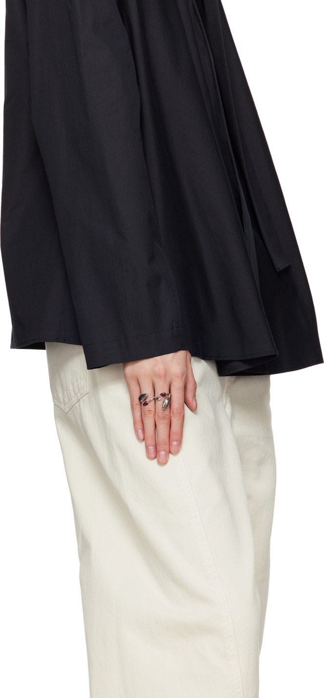 LEMAIRE Silver Girasol Double Ring Lemaire