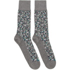 Boss Two-Pack Grey Mini Pattern Socks