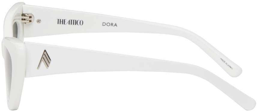 サングラス THE ATTICO Woman Sunglasses White 1 ATTICO38C7SUN 7 The Attico White Linda Farrow Edition Dora Sunglasses The Attico