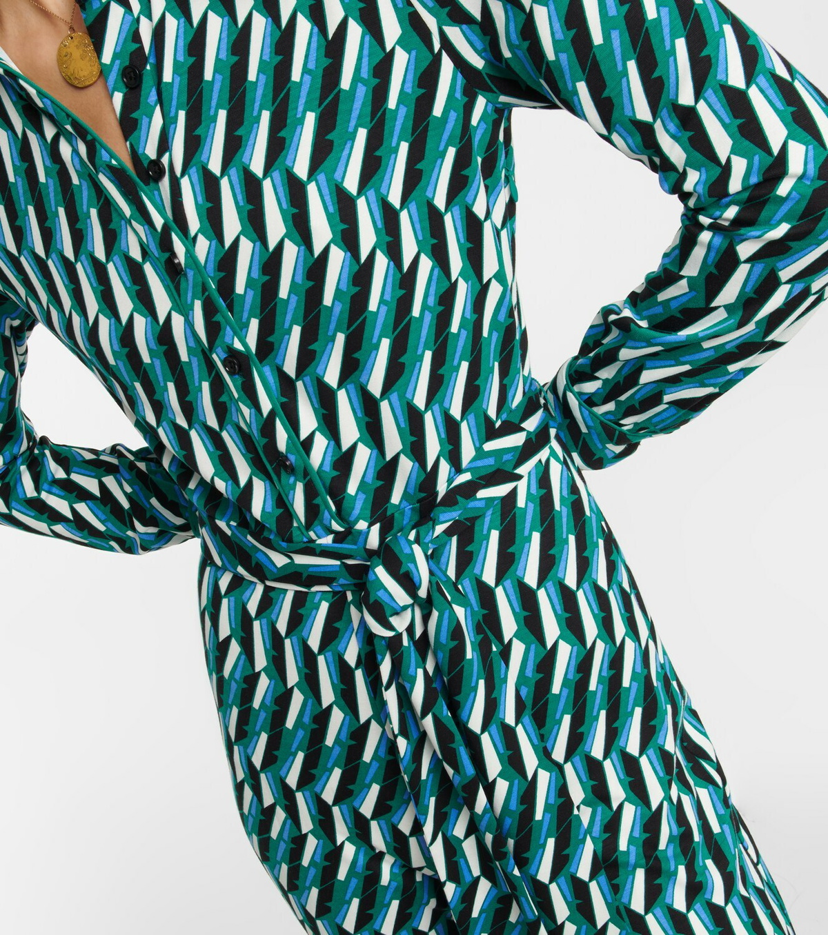 Diane von Furstenberg - Printed tie-waist jumpsuit Diane von