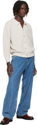 COMMAS Off-White Textured Knit Cardigan