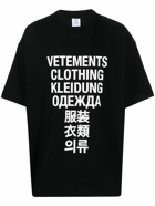 VETEMENTS - Translation Print Cotton T-shirt