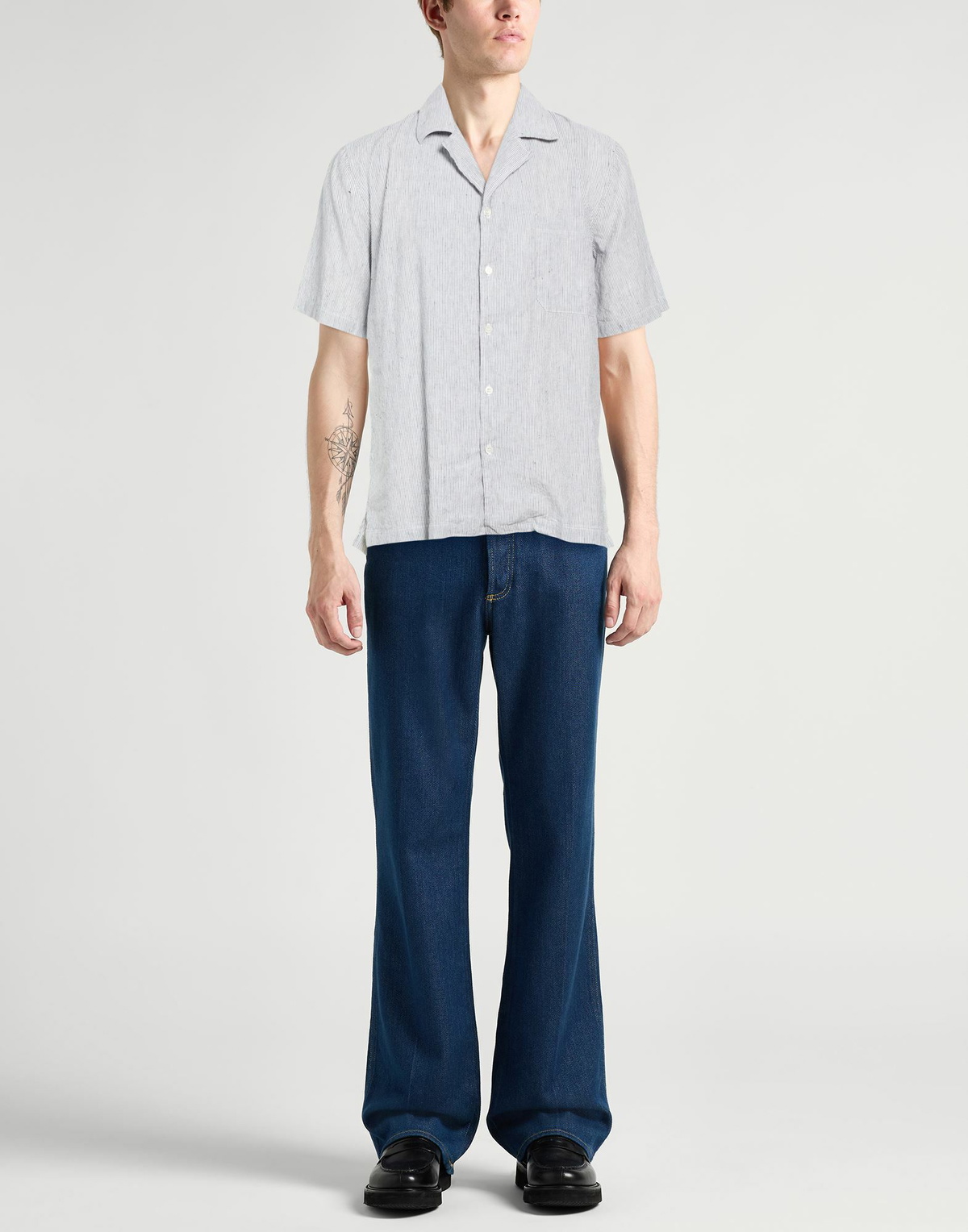 Crossley Mens Shirt in Grey