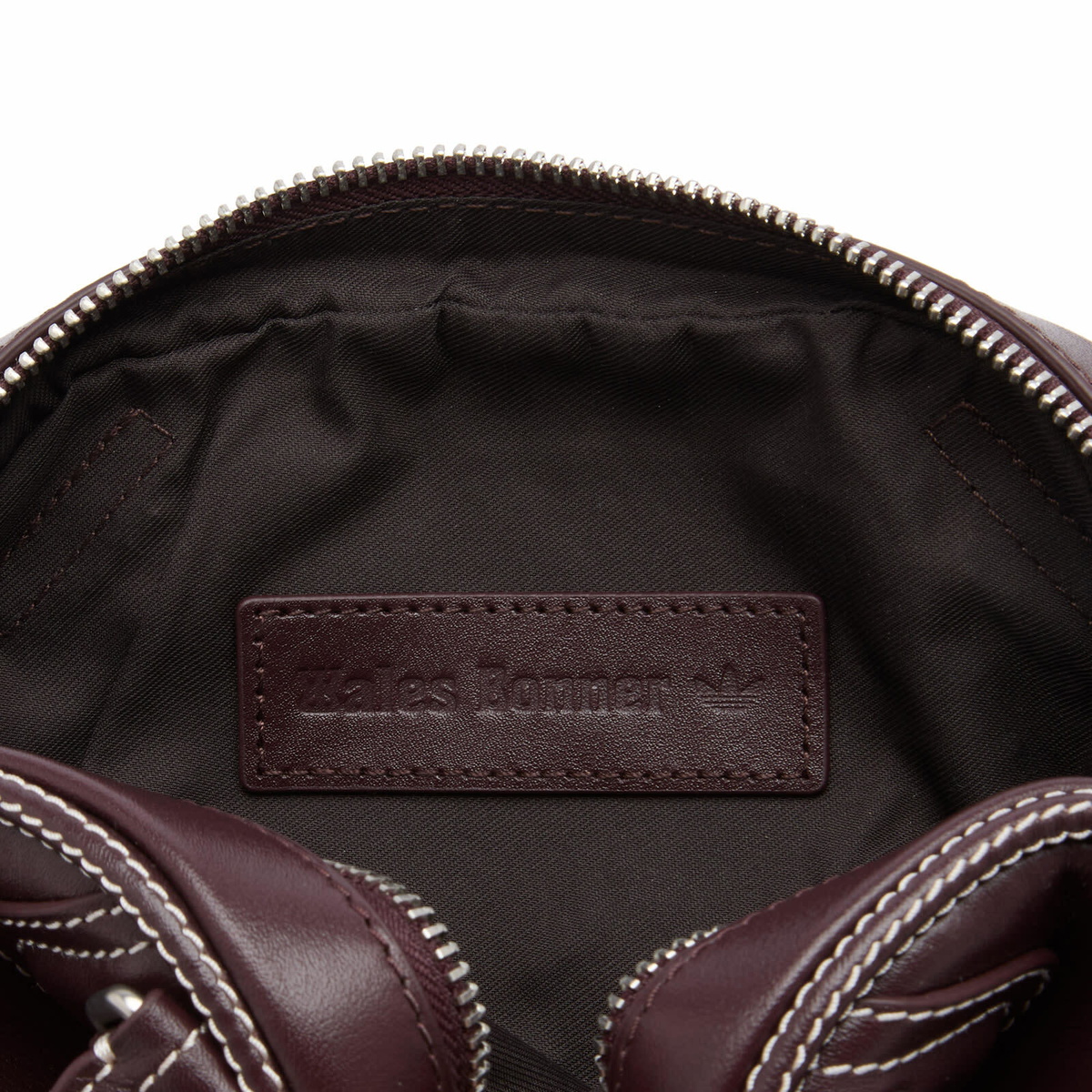 【Adidas x Wales Bonner】Leather Bowling Bag Night Red Adidas x Wales Bonner Bowling Bag Small - Night Red – Feature