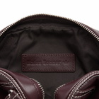 Adidas x Wales Bonner Leather Bowling Bag in Night Red 