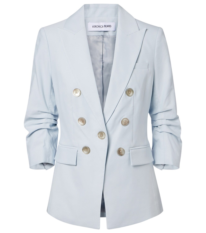 Photo: Veronica Beard Tomi Dickey twill single-breasted blazer