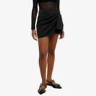 Mother of All Women's Colette Wool Mini Skirt in Black