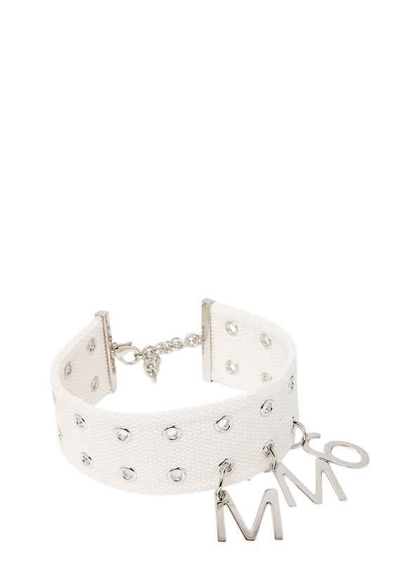 Photo: MM6 Maison Margiela Logo Pendant Choker Necklace
