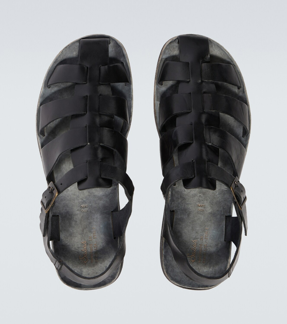 Sabah Porto leather fisherman sandals