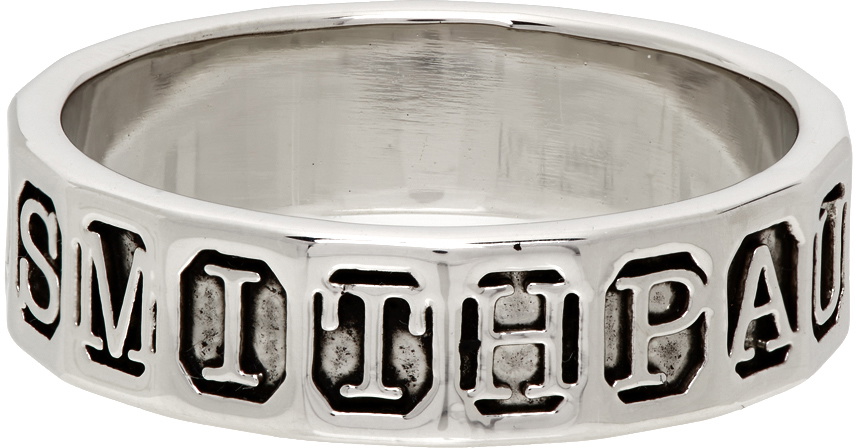 （10年代）-Paul Smith- solid silver ring Paul Smith Silver Stamp Ring Paul Smith