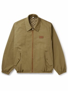 GUCCI - Reversible Suede-Trimmed Ripstop and Cotton-Blend Blouson Jacket - Brown