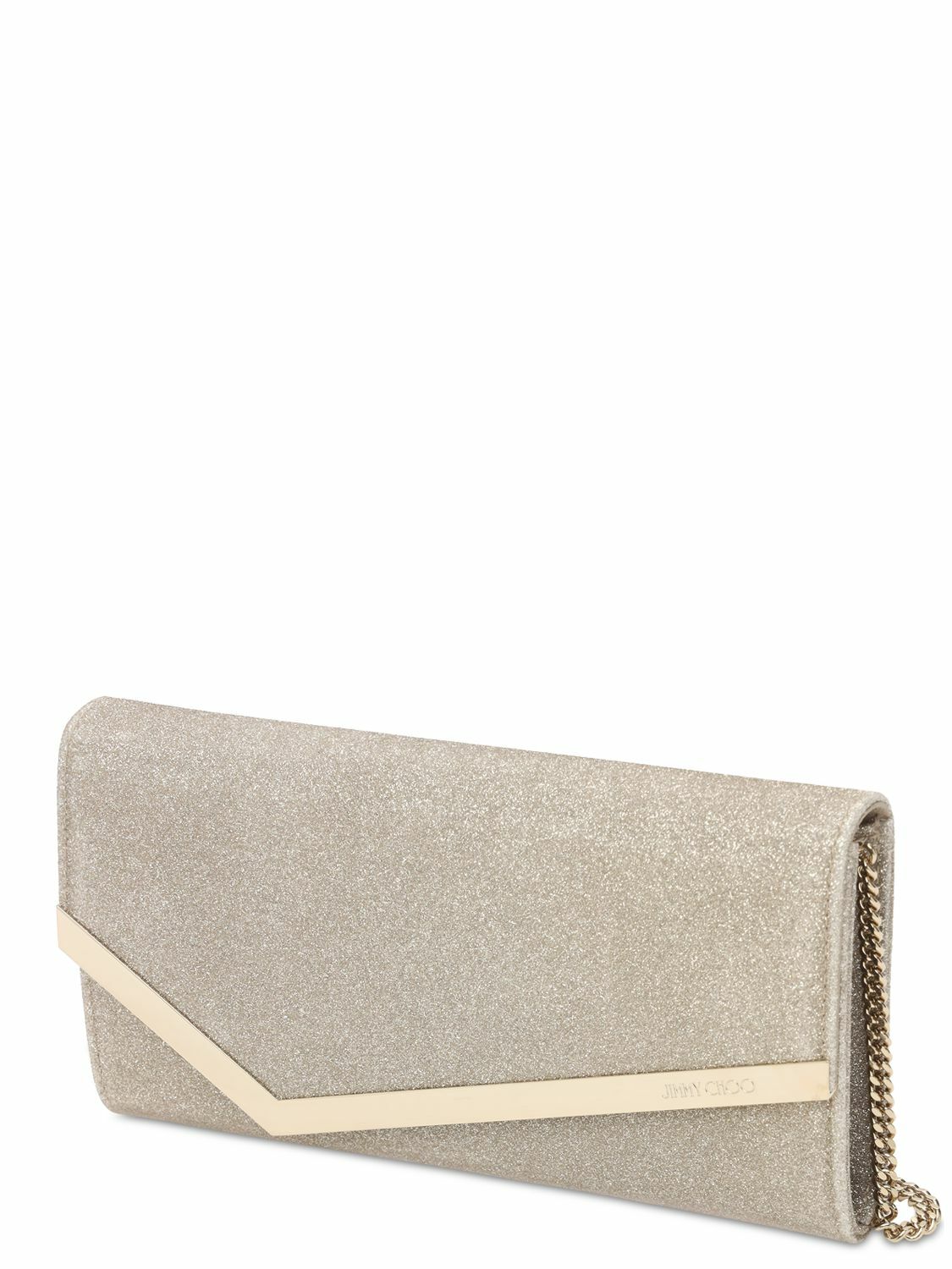 JIMMY CHOO - Emmie Infinity Glittered Clutch
