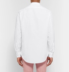 Alexander McQueen - Slim-Fit Embroidered Cotton-Poplin Shirt - Men - White