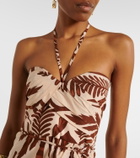 Poupette St Barth Collina printed cotton midi dress