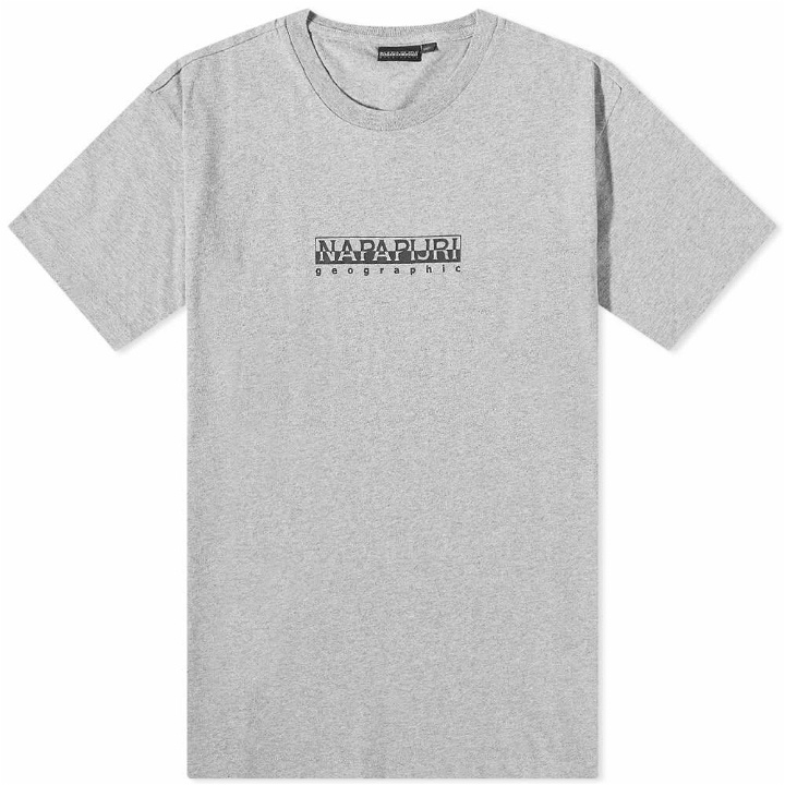 Photo: Napapijri Men's Sox Box T-Shirt in Grey