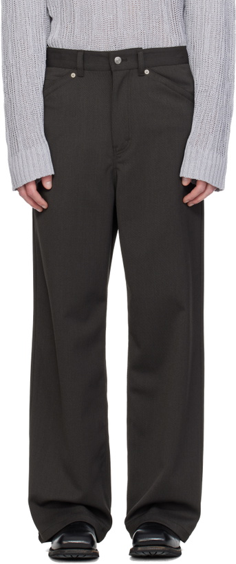 Photo: HOPE Brown Loose-Fit Stellar Trousers