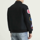 NOMARHYTHM TEXTILE Men's x Needles Patch Varsity Jacket in Black X Mix