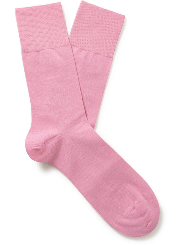Photo: Falke - Airport Virgin Wool-Blend Socks - Pink