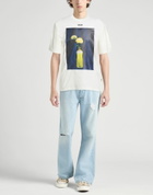 Msgm Mens T-shirt Cream