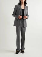 Valentino - Printed Wool Blazer - Gray